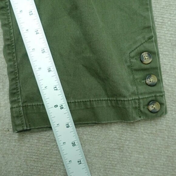 Dockers Capri Pants  Cropped Women's 8 Dark Green Cotton Short‎ - Picture 4 of 5
